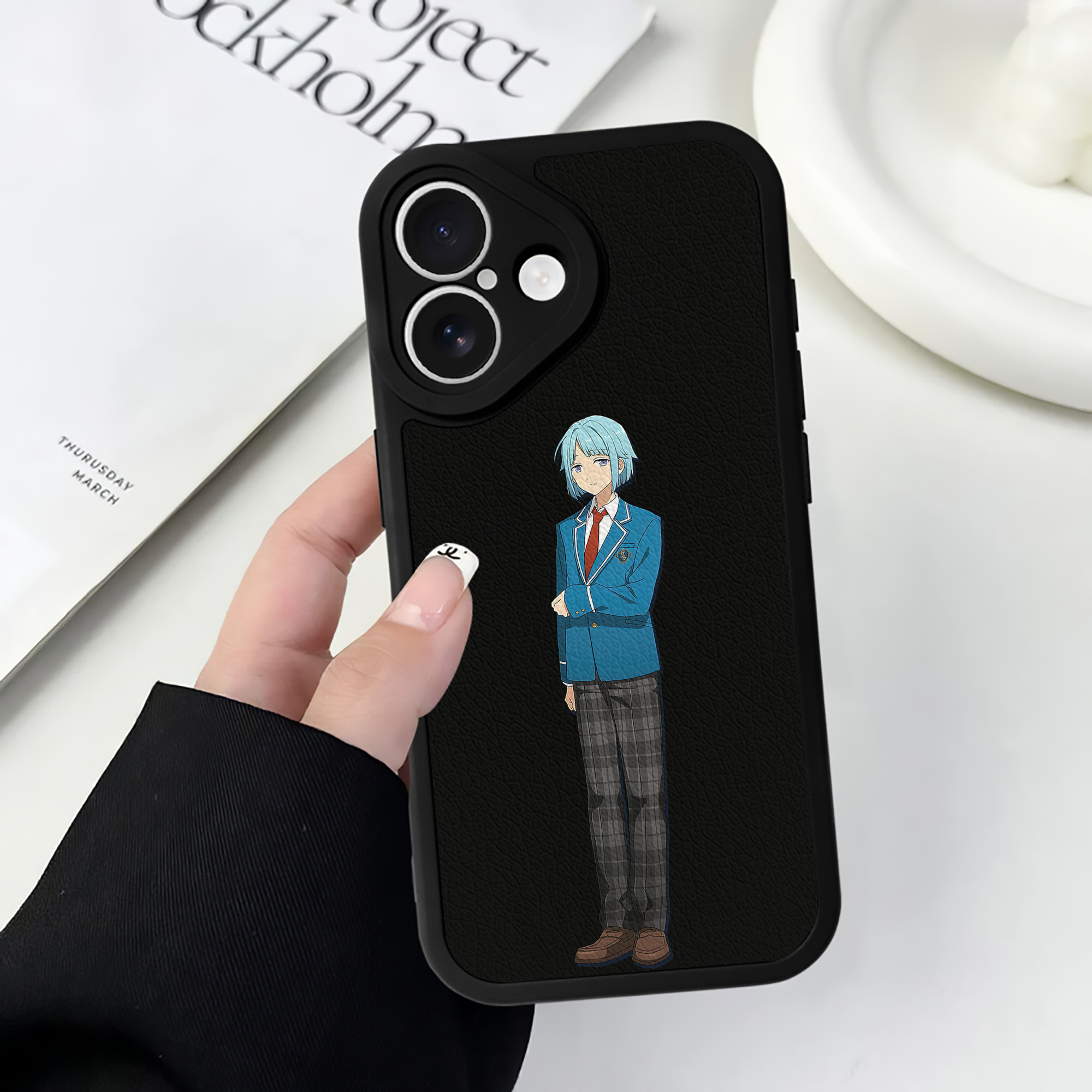 （画像用） あんさんぶるスターズ! Ensemble Stars 【iPhone 16シリーズ対応】シリコンスマホケース（レザー調） 材質：シリコン